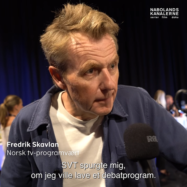 En norrman i svensk tv med dansk text